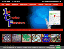 Tablet Screenshot of 1stchoicefinishes.co.uk